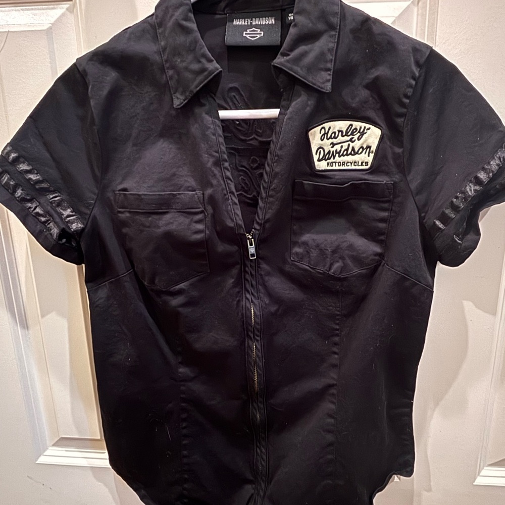 Harley-Davidson Women’s Black Mechanic Collared Shirt